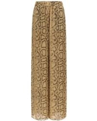 ANDAMANE - Pantalon À Imprimé Peau De Python - Lyst