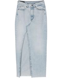 Dondup - High-Rise Denim Maxi Skirt - Lyst