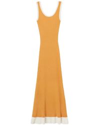 Claudie Pierlot - Robe En Maille À Bords Festonnés - Lyst