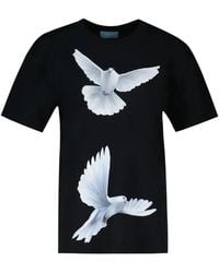 3.PARADIS - Freedom Dove-Print T-Shirt - Lyst
