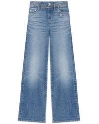 Maje - Jeans With Chain-Link Belt - Lyst