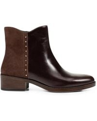 Geox - Camexia Stud-Embellished Panelled Ankle Boots - Lyst