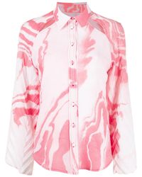 Thebe Magugu - Cutout Abstract-Print Shirt - Lyst