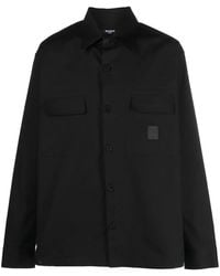 Balmain - Hemd Mit Logo-Patch - Lyst