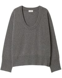 House of Dagmar - Scoop-Neck Wool Sweater - Lyst