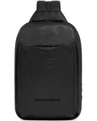Piquadro - Logo-Embossed Convertible Sling Bag - Lyst