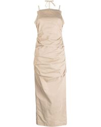 Rachel Gilbert - Prescott Gathered-detail Long Dress - Lyst