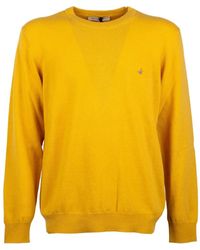 Brooksfield - Embroidered-Logo Crew-Neck Sweater - Lyst