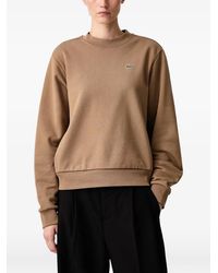 Lacoste - Relaxed Fit Fleece Crew Neck Sweatshirt - Lyst