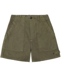 Fortela - Jimt Patch-Pocket Herringbone Shorts - Lyst