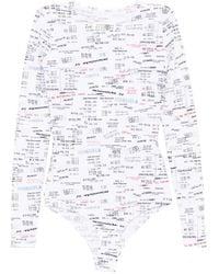 MM6 by Maison Margiela - Printed Bodysuit - Lyst