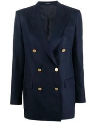Tagliatore - Double-Breasted Tailored Blazer - Lyst