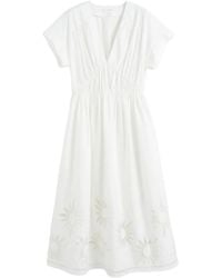 Chinti & Parker - Broderie-Anglaise Midi Dress - Lyst