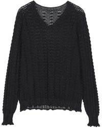 JNBY - Gathered-Hem V-Neck Top - Lyst