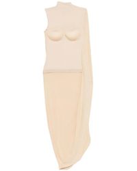 Jean Paul Gaultier - Robe Mi-Longue À Empiècements - Lyst