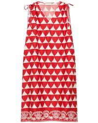 Maliparmi - Optical Broderie Maxi-Jurk - Lyst