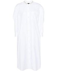 Simone Rocha - Faux-pearl Cotton Shirt Dress - Lyst