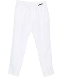 Michael Coal - Coulisse Drawstring Elasticated-Waist Trousers - Lyst