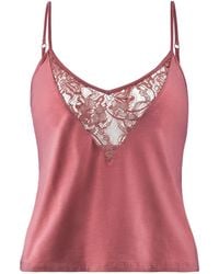 Aubade - Lace-Trim Lazy Days Pajamas Top - Lyst