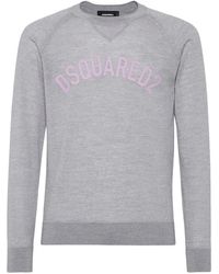 DSquared² - Pullover Mit Logo-Print - Lyst