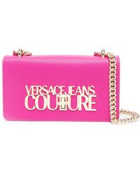 Versace - Logo-plaque Shoulder Bag - Lyst