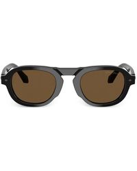 Giorgio Armani - Round-Frame Sunglasses - Lyst