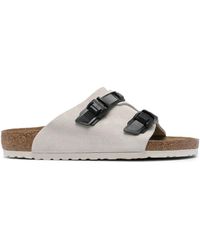Birkenstock - Arizona Pantoletten Aus Wildleder - Lyst