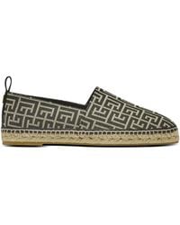 Balmain - Monogram-Jacquard Espadrilles - Lyst