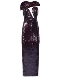 ARAFTU - Robe Ornée De Sequins À Découpes - Lyst
