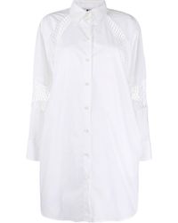 MSGM - Shirt Mini Dress - Lyst