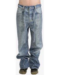 BIRTH OF ROYAL CHILD - Rhinestone-Embellished Wide-Leg Jeans - Lyst
