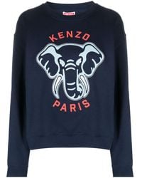 KENZO - Felpa con ricamo Elephant - Lyst