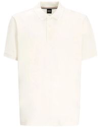 BOSS - Cotton-Piqué Polo Shirt With Contrast Tipping - Lyst