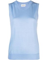 P.A.R.O.S.H. - Sleeveless Knit Top - Lyst
