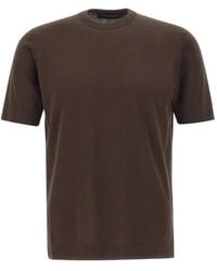 FILIPPO DE LAURENTIIS - Ribbed Short-Sleeve T-Shirt - Lyst