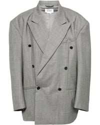 Hed Mayner - Double-Breasted Wool Blazer - Lyst