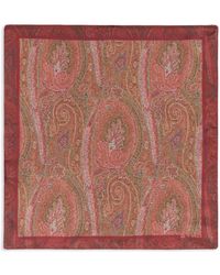 Etro - Seidenschal Mit Paisley-Logo-Print - Lyst