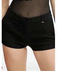 Elisabetta Franchi - Shorts Con Logo - Lyst