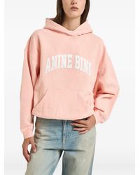 Anine Bing - Hoodie Harvey À Logo Appliqué - Lyst