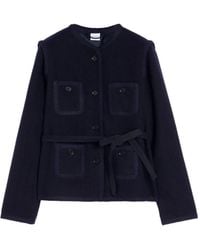 Aspesi - Veste Ceinturée À Poches Multiples - Lyst