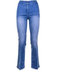 Via Masini 80 - Frayed-Hem Jeans - Lyst