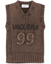 VAQUERA - Rib Knit Vest - Lyst