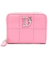 DSquared² - Cartera acolchada con placa del logo - Lyst