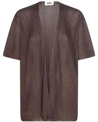 Alpha Studio - Cardigan À Design Ouvert - Lyst
