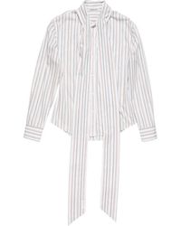 Acne Studios - Camicia A Righe Con Fiocco - Lyst
