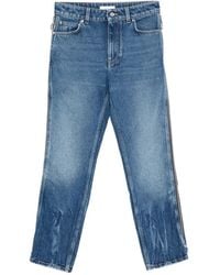 Rabanne - Zip-Detail Cropped Jeans - Lyst