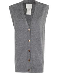 Alysi - Button-Fastening Sleeveless Top - Lyst