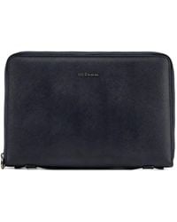 Kiton - Cartera con cremallera en el contorno - Lyst