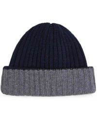 Fedeli - Ribbed-Knit Cashmere Beanie Hat - Lyst
