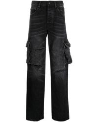 Purple Brand - P011 Distressed Straight-Leg Jeans - Lyst